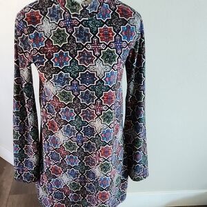 Zara Multicolor Geometric Pattern Dress